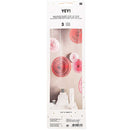 Wabenpapier Blumen Rosa/Rot 3 Stück Wabenbälle Rico