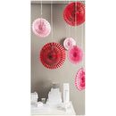 Wabenpapier Blumen Rosa/Rot 3 Stück Wabenbälle Rico