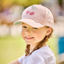 maximo KIDS GIRL-Cap, Kirschen Stickerei, Klettverschluss Mütze Maximo