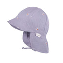 maximo BABY-Schildmütze, Nackenschutz, Musselin - flieder-margerite Mütze Maximo