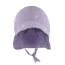 maximo BABY-Schildmütze, Nackenschutz, Musselin - flieder-margerite Mütze Maximo
