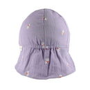 maximo BABY-Schildmütze, Nackenschutz, Musselin - flieder-margerite Mütze Maximo