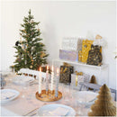 YEY! Let's Party Genähte Girlande Kreise 3,8cm Glitter-silber 2m Girlande Rico