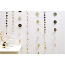 YEY! Let's Party Genähte Girlande Kreise 8cm Matt-gold 1,7m Girlande Rico
