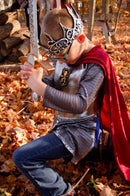 Silver Knight Cape - Chevalier Cap-Argent Ritter