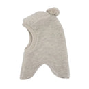 maximo GOTS MINI-Schlupfmütze Wollfleece, Pompons, Jerseyfutter