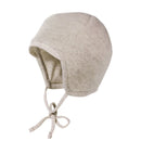 maximo GOTS BABY-Mütze, Wollfleece Jerseyfutter, Bindeband