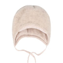 maximo GOTS BABY-Mütze, Wollfleece Jerseyfutter, Bindeband