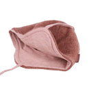 maximo GOTS BABY-Mütze, Wollfleece Jerseyfutter, Bindeband