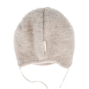 maximo GOTS BABY-Mütze, Wollfleece Jerseyfutter, Bindeband