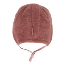 maximo GOTS BABY-Mütze, Wollfleece Jerseyfutter, Bindeband