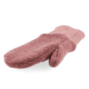 maximo GOTS MINI-Fausthandschuhe Daumen, Wollfleece, Strickbund