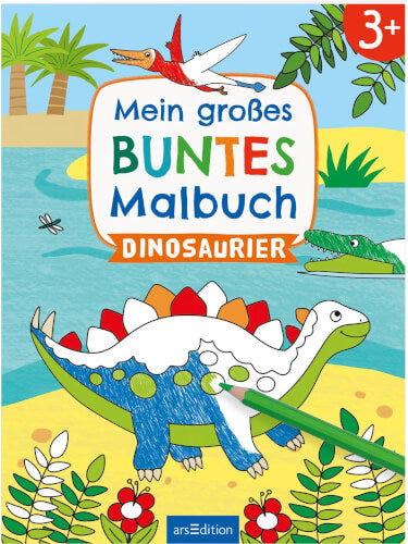 Mein großes buntes Malbuch – Dinosaurier