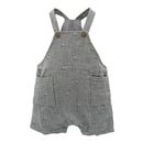 maximo GOTS BABY-Latzshorts, Musselinstoff, Windelöffnung - graumeliert-auto Spieler Maximo