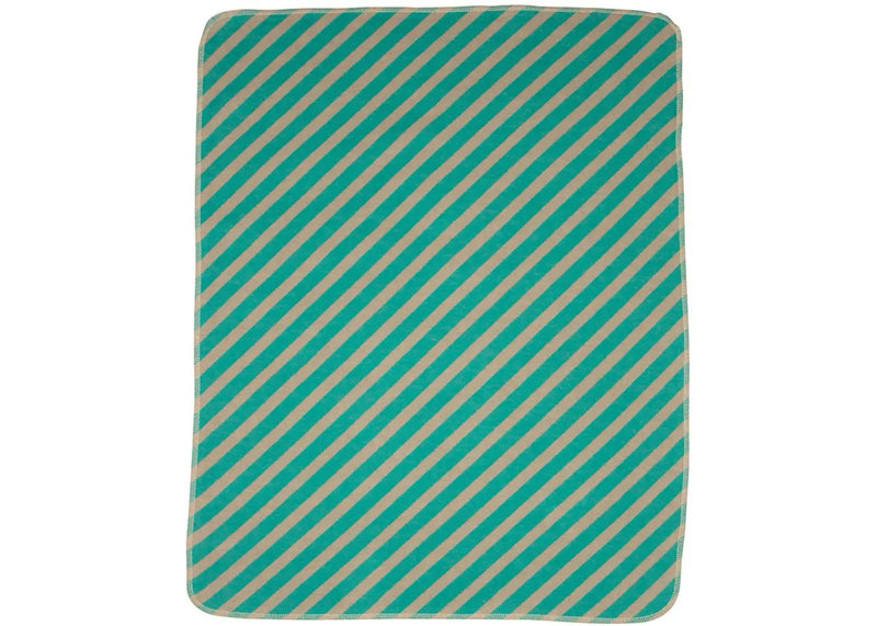 Decke Juwel 70/90 cm Diagonalstreifen Verde Mare