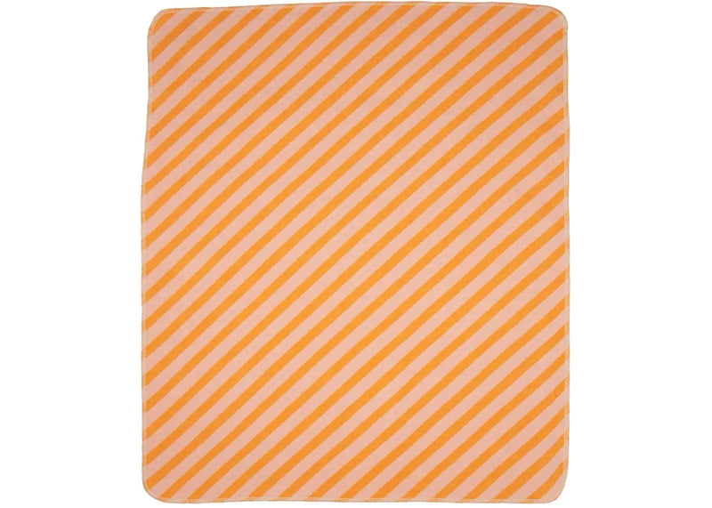 Decke Juwel 70/90 cm Diagonalstreifen Hellorange