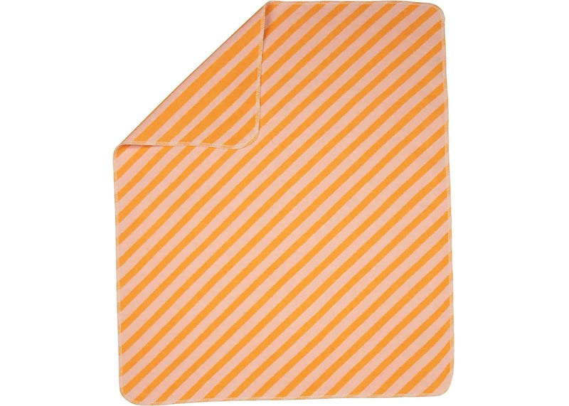 Decke Juwel 70/90 cm Diagonalstreifen Hellorange