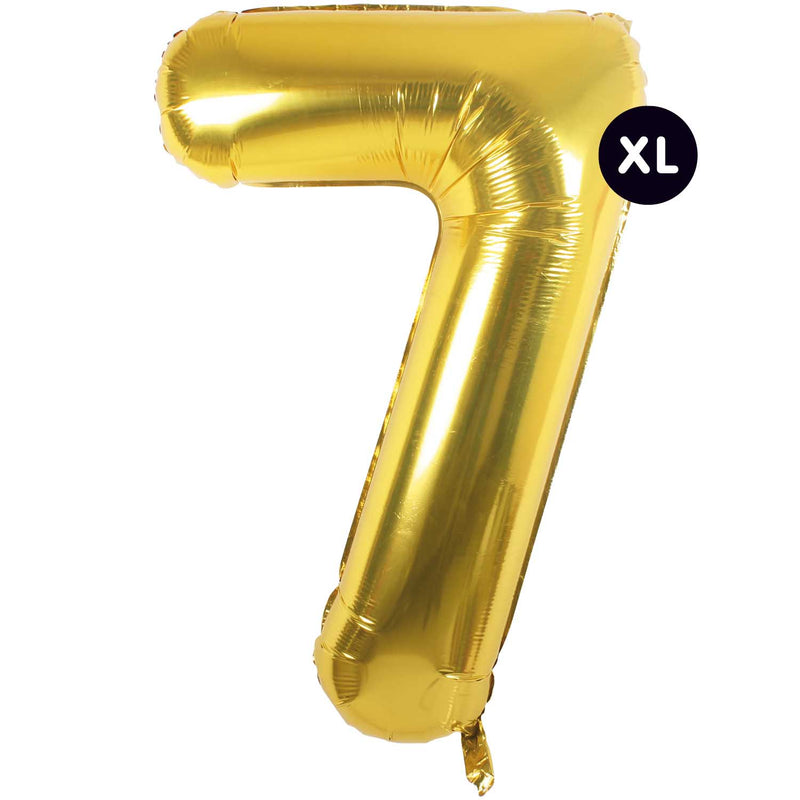 Folienballon Zahl gold 86cm 7