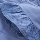 Creamie T-Shirt mit Spitze Colony Blue