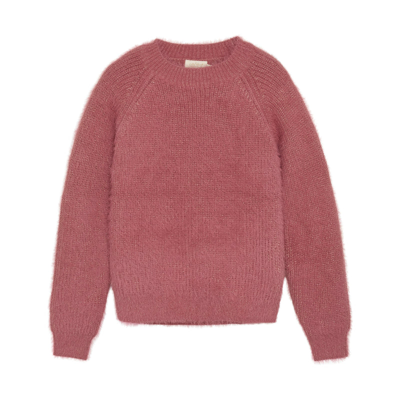 Creamie Flauschpullover Glitzer Mesa Rose