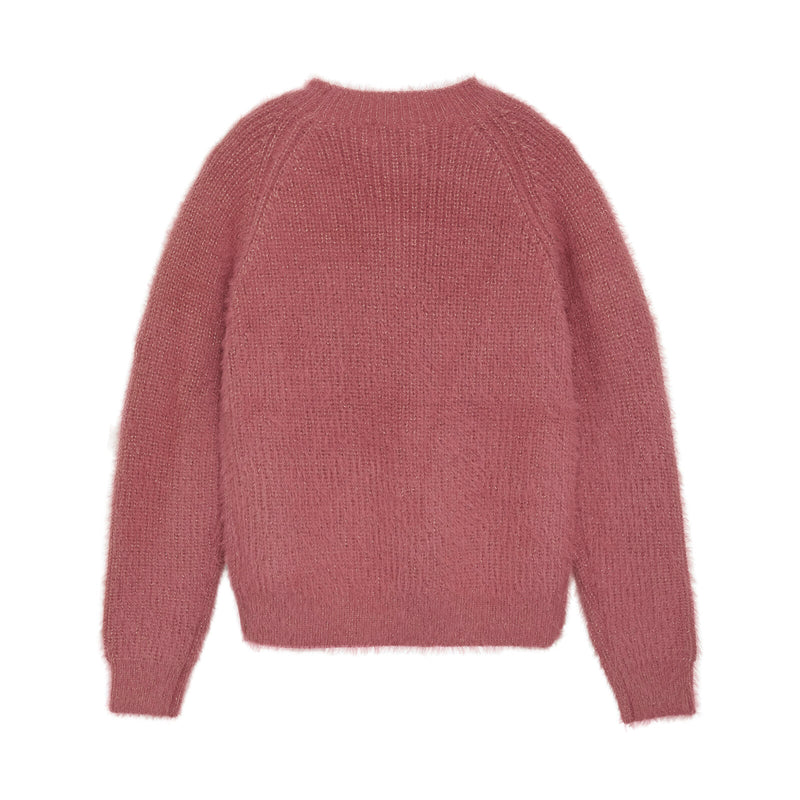 Creamie Flauschpullover Glitzer Mesa Rose