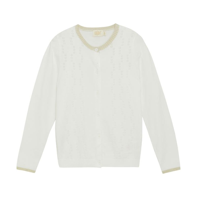 Creamie Strickjacke Pointelle - Cloud