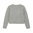 Creamie Strickpullover Light Grey Melange