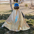 Blauer Blitz Holographisches Cape