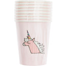 Pappbecher Einhorn rosa Pappbecher Rico