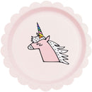 Pappteller Einhorn Rosa