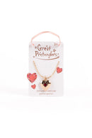 Birthstone Heart Lockets Kette mit Geheimfach Januar Halskette Great Pretenders