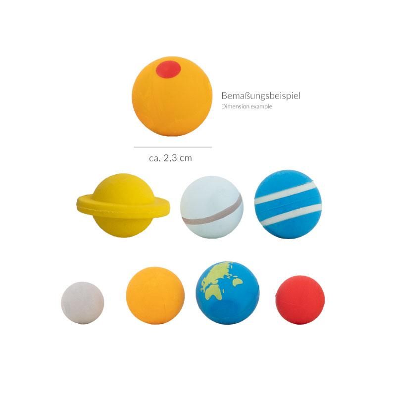 SPACE ADVENTURE Sonnensystem-Radierer 8er-Set
