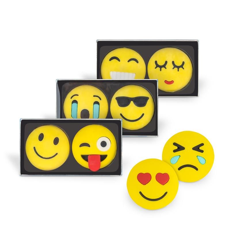 CS Radierer Crazy Faces 2er-Set, 4-fach sortiert