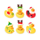 Badeente Weihnachten, 6-fach sortiert Badespielzeug Trendhaus