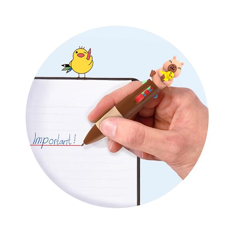 Mehrfarbkuli mit Topper, 3-fach sortiert