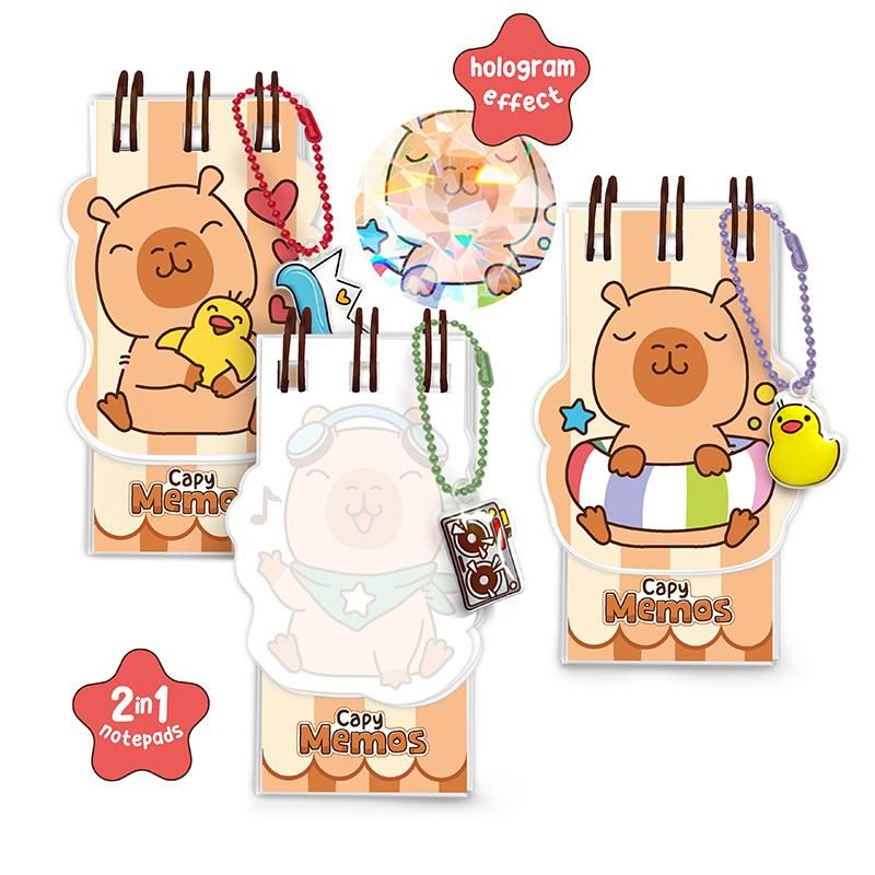 Mini-Blöckchen 2-in-1 104 Blatt, 3-fach sortiert