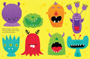 Minis - Sticker-Kreativbuch: Monster-Gesichter Stickerbuch Usborne