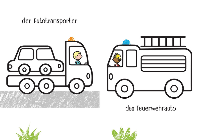 Kleine Kreativ-Werkstatt - Ganz einfach ausmalen: Lastwagen