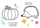 Kleine Kreativ-Werkstatt - Ganz einfach ausmalen: Herbst