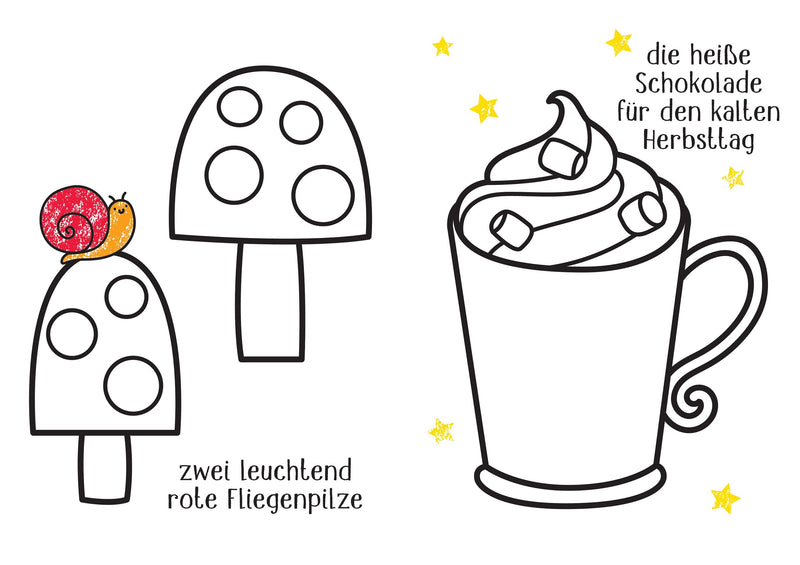 Kleine Kreativ-Werkstatt - Ganz einfach ausmalen: Herbst