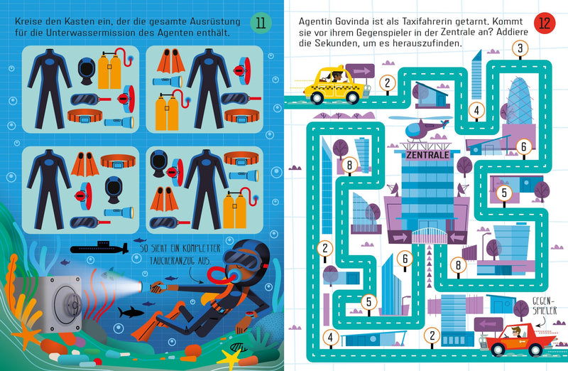 Usborne Minis: Gut getarnt! Rätsel für Geheimagenten