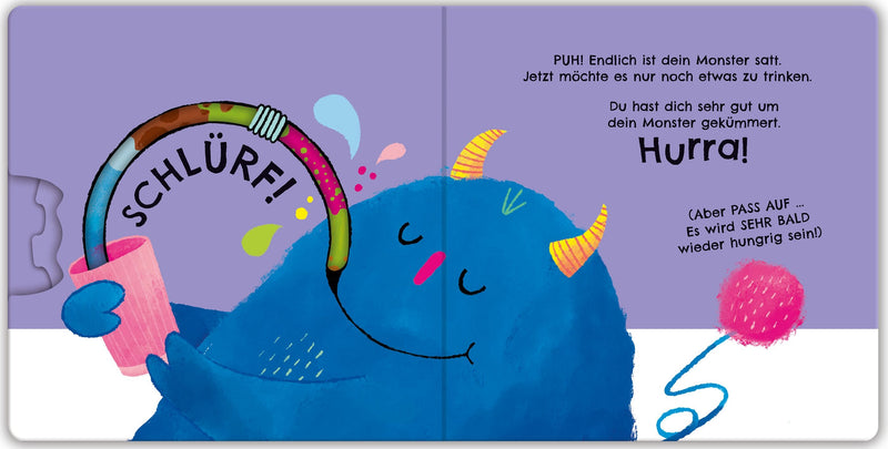 Dreh-das-Rad-Buch: Füttere dein Monster