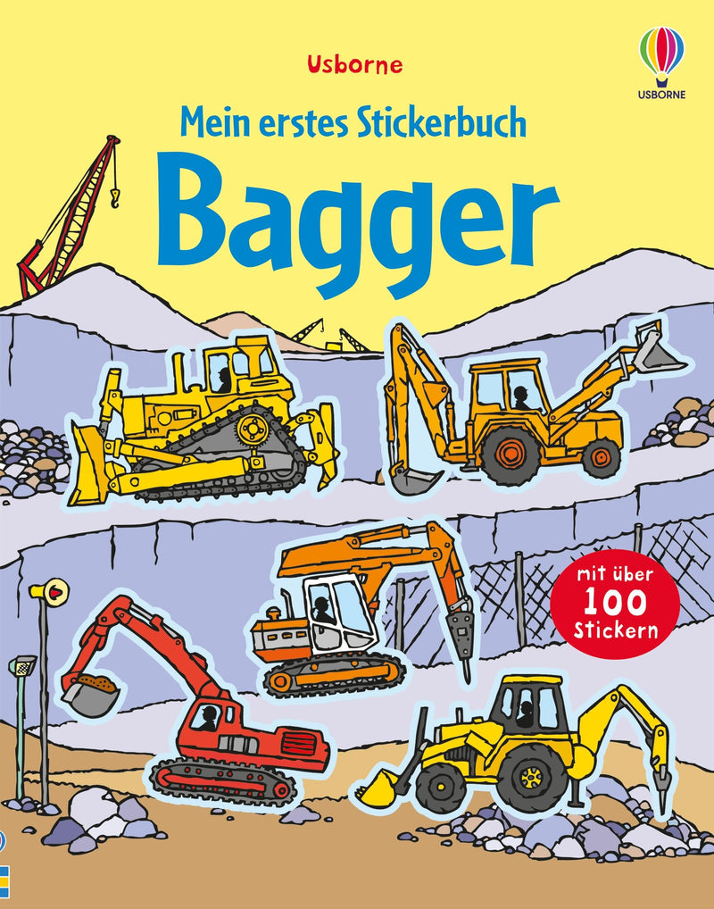 Mein erstes Stickerbuch: Bagger