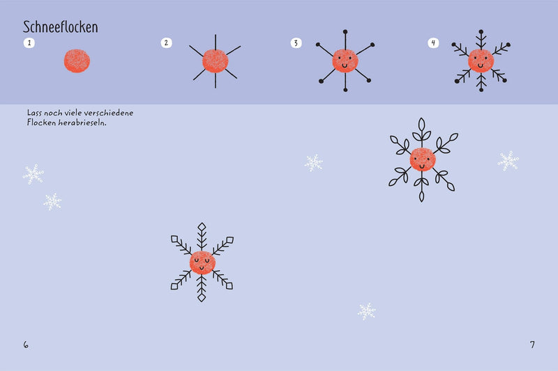 Usborne Minis - Fingerstempeln: Weihnachten