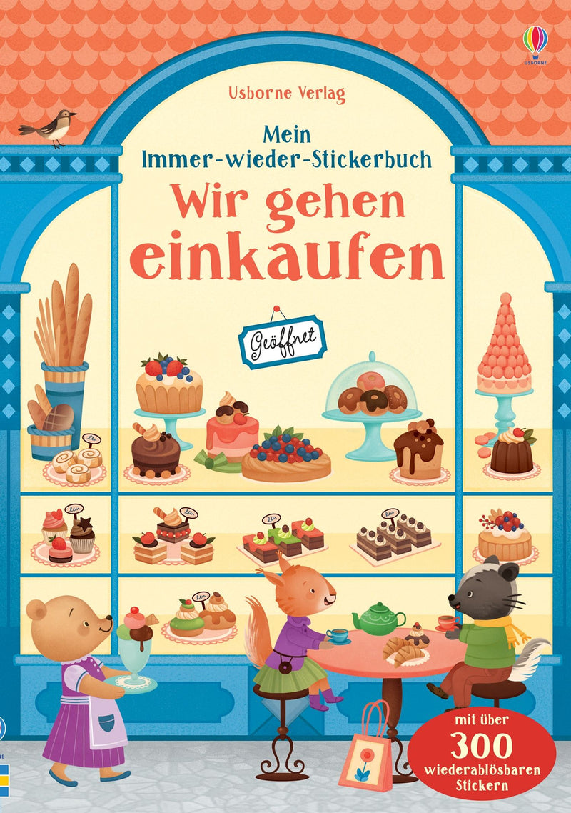 Mein Immer-wieder-Stickerbuch: Wir gehen einkaufen