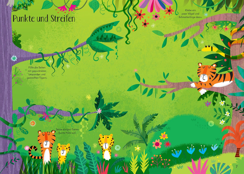 Mein Immer-wieder-Stickerbuch: Dschungel
