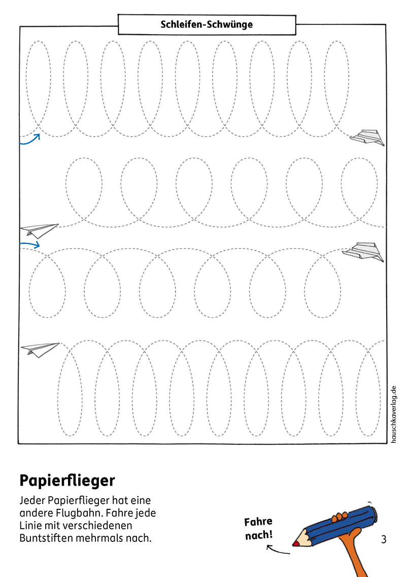 Vorschulblock - Schwungübungen