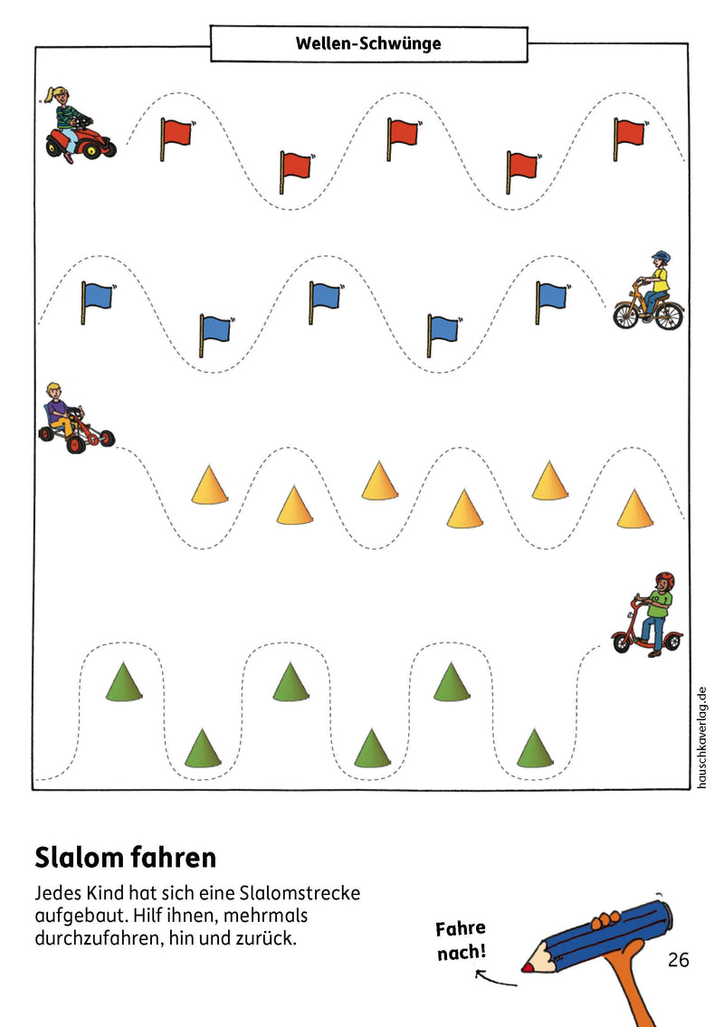 Vorschulblock - Schwungübungen