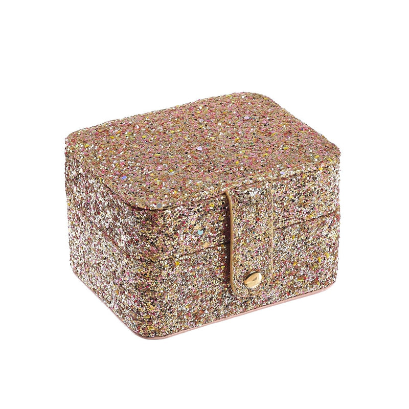 Konfetti-Glitzer-Gold-Schmuckkästchen