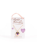 Birthstone Heart Lockets Kette mit Geheimfach Februar Halskette Great Pretenders